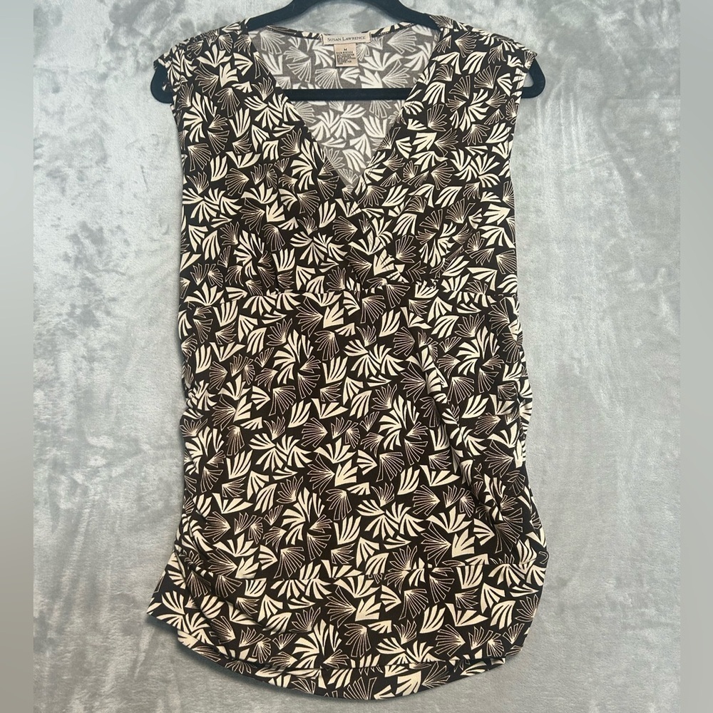 Y2K Ruched Tank Top Women’s Medium Tropical Vacation Hawaii Susan Lawrence